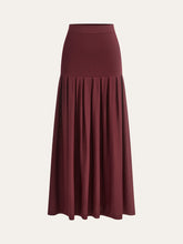 Mock Neck Sleeveless Top and Pleated Midi Skirt Set